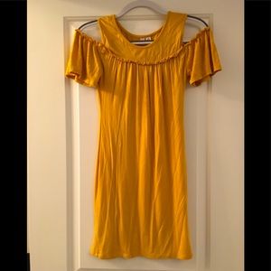 Francesca’s Closet yellow/gold dress. Size XS
